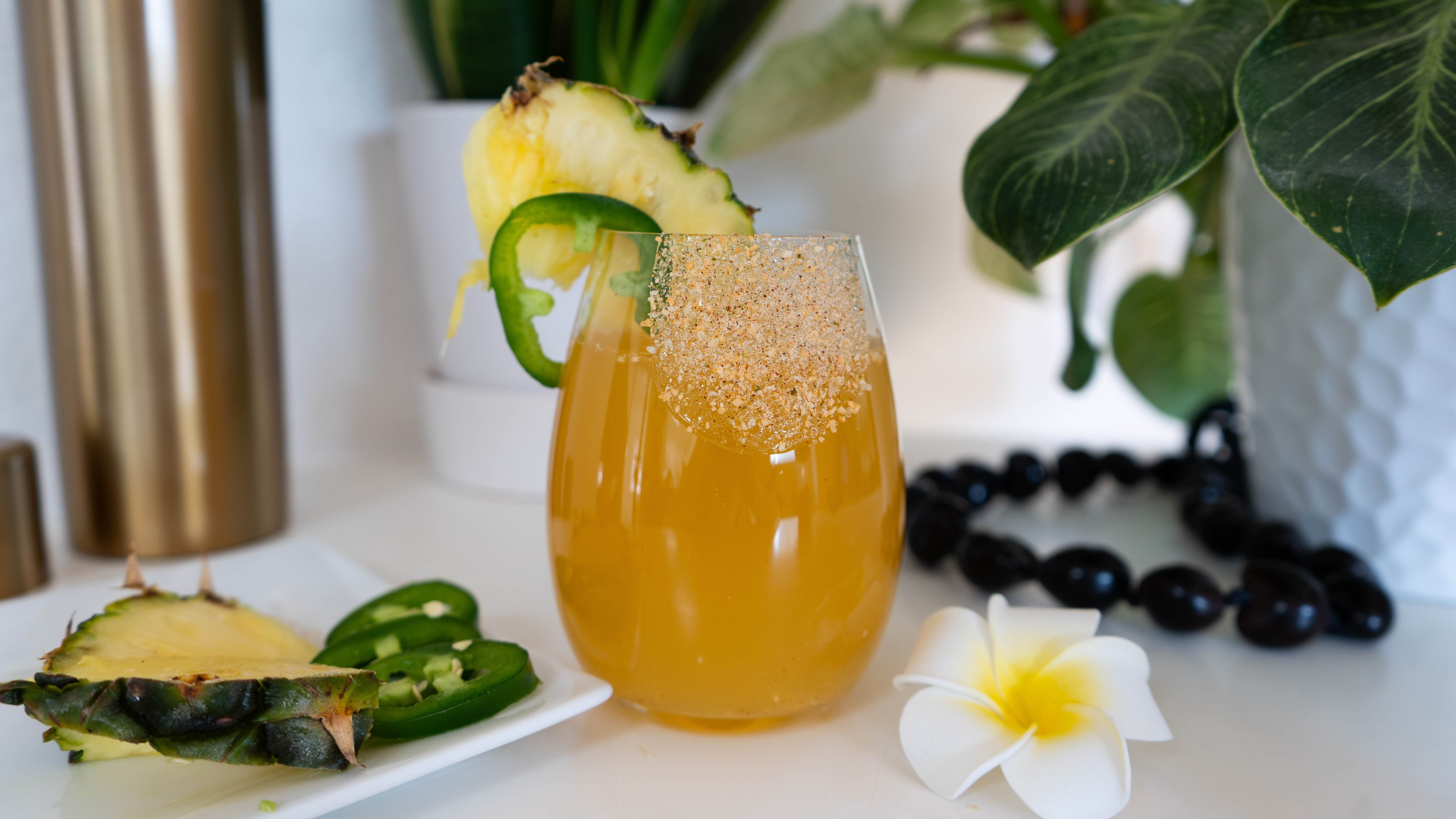 Spicy Pineapple Margarita Mocktail Recipe
